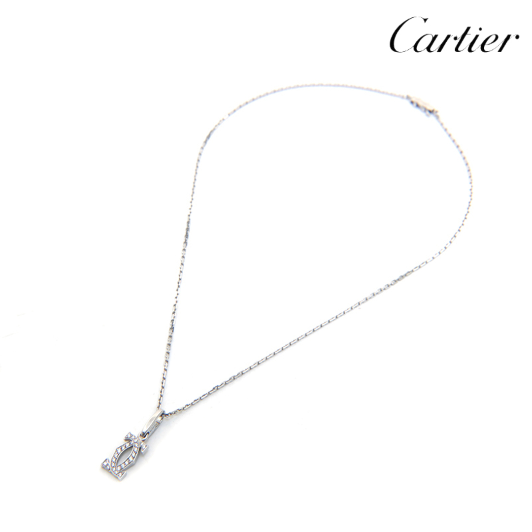 カルティエ CARTIER 2Cチャーム ダイヤ 750 7.62g  ネックレス