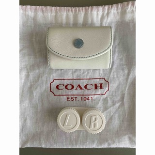 コーチ(COACH)の【新品】COACH コーチ コンタクトケース ホワイト(その他)