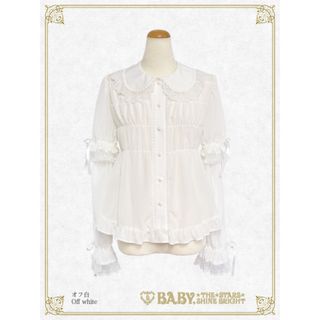 ベイビーザスターズシャインブライト(BABY,THE STARS SHINE BRIGHT)の袖取り外しシフォンベビードールブラウス✩.*˚(シャツ/ブラウス(長袖/七分))