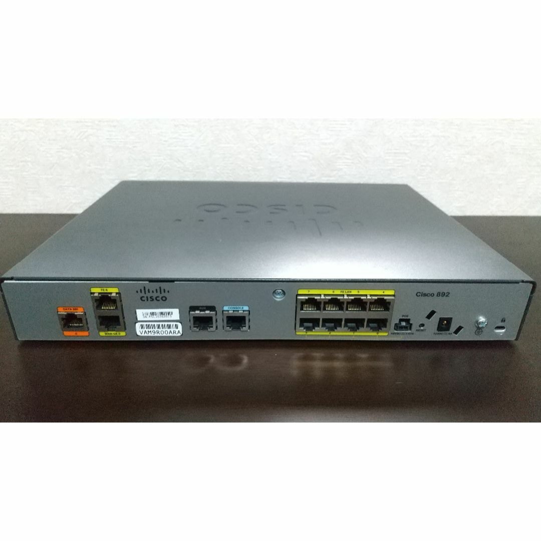 (初期化済み) Cisco 892J AC電源付き