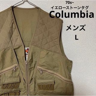 コロンビア(Columbia)の70s~ イエローストーンタグ Columbia ハンティングベスト メンズ L(ベスト)