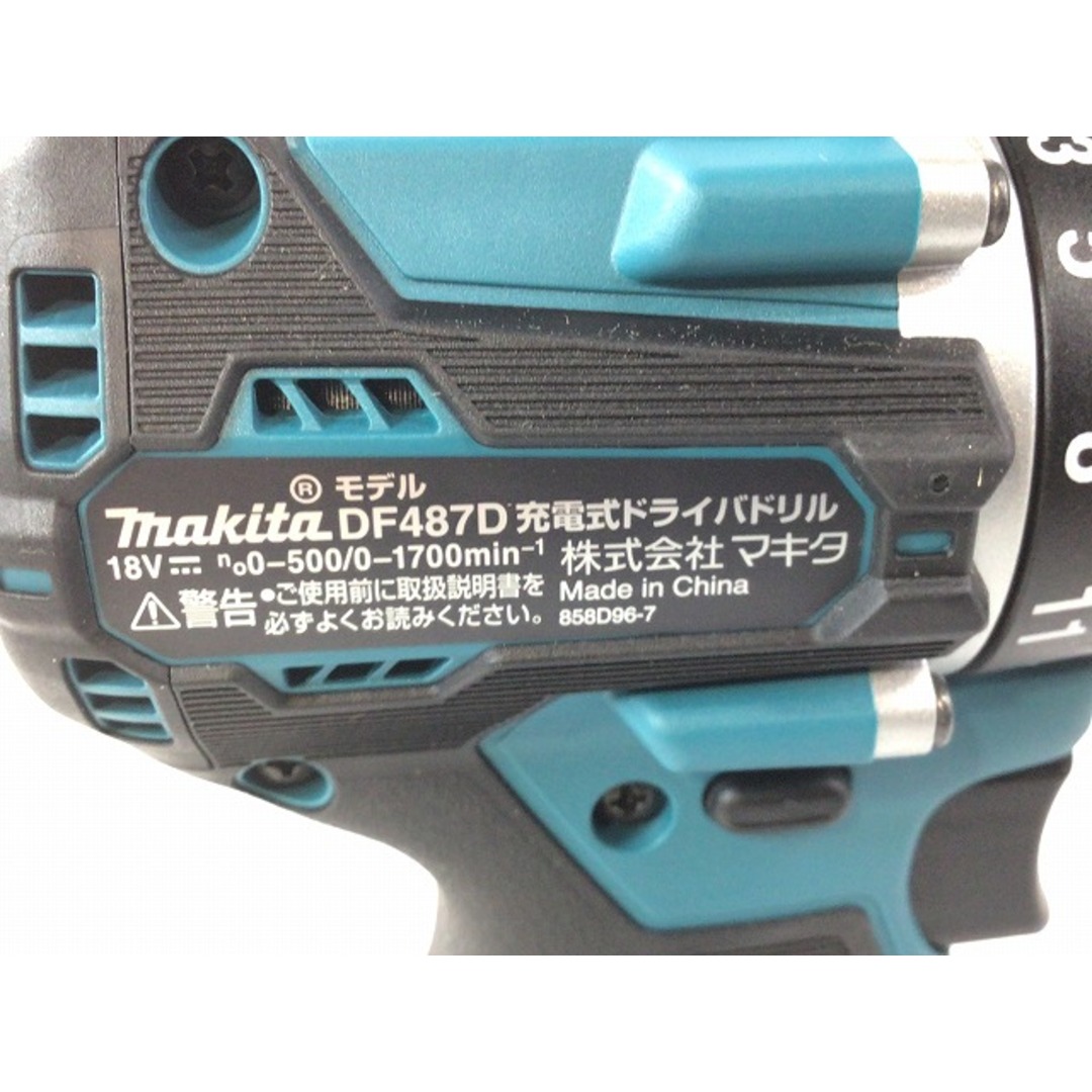 ☆未使用品☆ makita マキタ 18V 充電式ドライバドリル DF487DRGX バッテリ2個(18V 6.0Ah) 充電器 ケース付き 74465