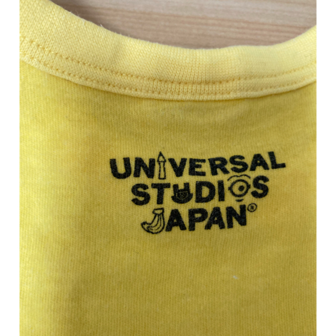 USJ(ユニバーサルスタジオジャパン)のミニオン　80cm  ベビー服　ロンパース　靴下 キッズ/ベビー/マタニティのベビー服(~85cm)(ロンパース)の商品写真