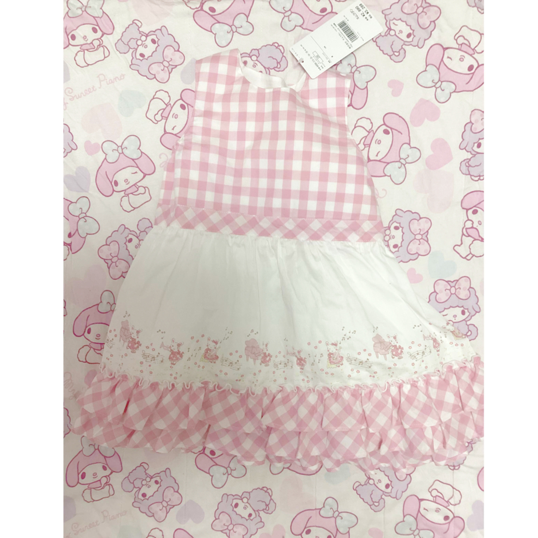 coeur a coeur(クーラクール)のクーラクール　ギンガムチェック　ワンピース キッズ/ベビー/マタニティのキッズ服女の子用(90cm~)(ワンピース)の商品写真