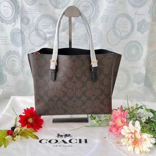 COACH - COACH コーチ ショルダーバック シグネチャー ダークブラウン