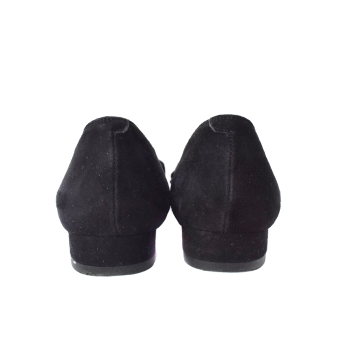 DIANA(ダイアナ)のダイアナ パンプス フラットシューズ ポインテッドトゥ スエード リボン 黒 レディースの靴/シューズ(ハイヒール/パンプス)の商品写真