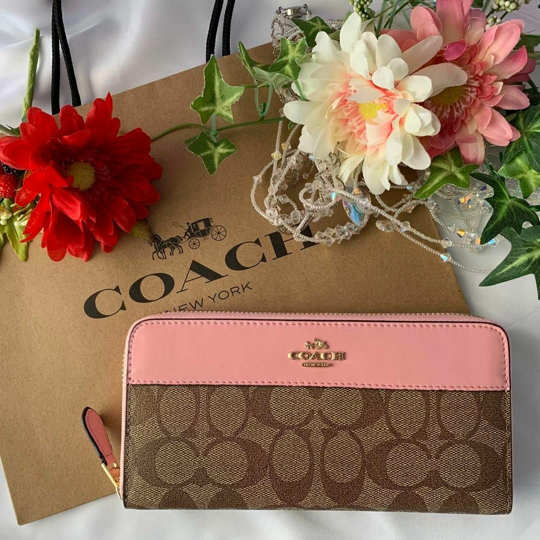 ♡新品正規品♡コーチCOACH長財布インダストリアルグレー