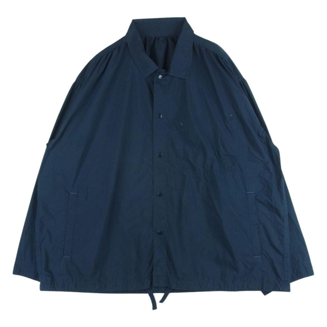 PORTER CLASSIC ポータークラシック 22SS POPLIN GATHERED JACKET ポプリン ギャザード ジャケット ネイビー系 3