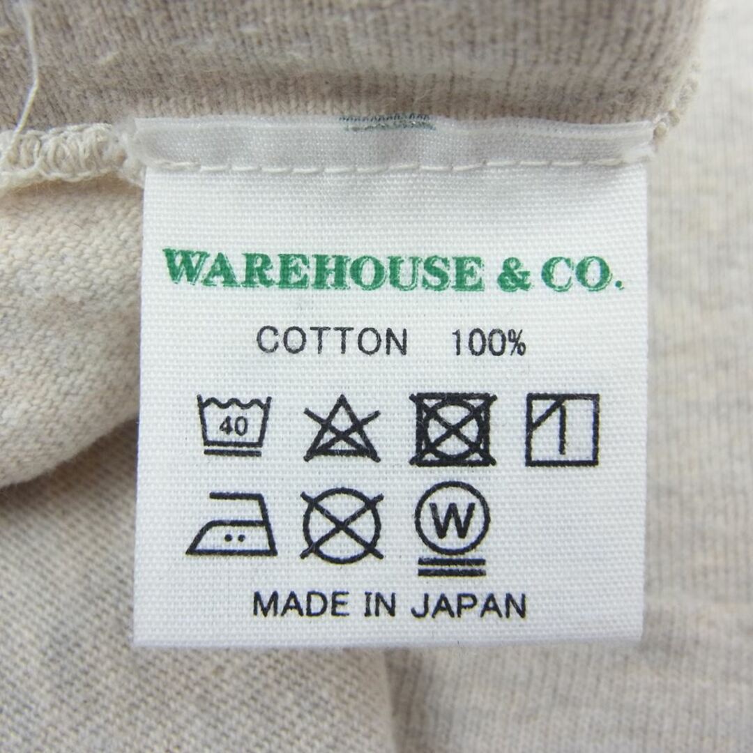 WAREHOUSE(ウエアハウス)のWAREHOUSE ウエアハウス 18SS Lot4601 FORT LAWTON 半袖 プリント Tシャツ グレー系 ベージュ系 M【中古】 メンズのトップス(シャツ)の商品写真