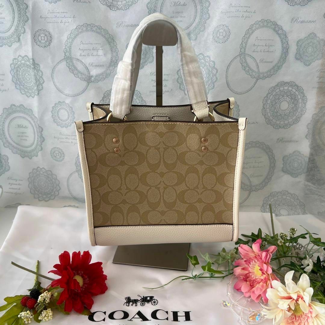 COACH コーチ ショルダーバック シグネチャー ホワイト