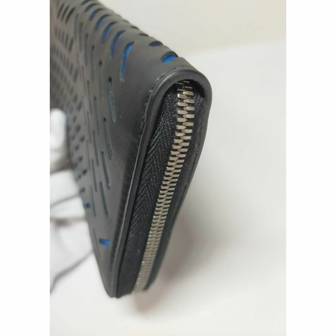 ボッテガヴェネタ コントラスト パンチングレザー長財布 TK653