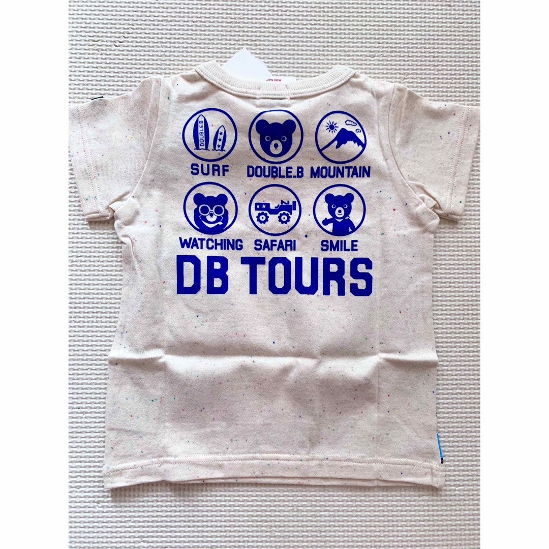 DOUBLE.B(ダブルビー)の新品　ミキハウス　Tシャツ短パンセット　80 キッズ/ベビー/マタニティのベビー服(~85cm)(Ｔシャツ)の商品写真