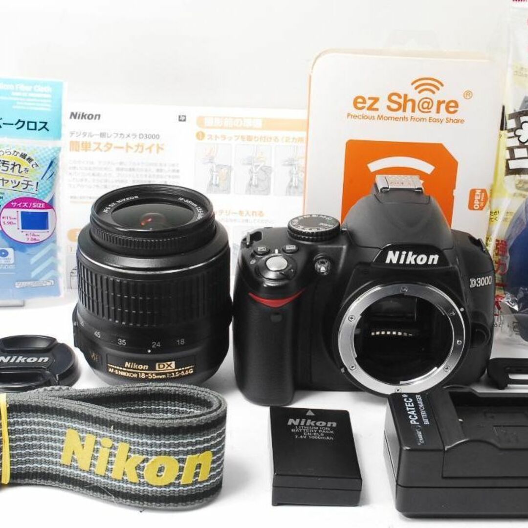 ❤️初心者でも使いこなせる一眼レフ❤Nikon D3000❤️スマホに送れる