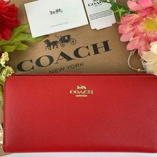 ★★★★交渉中★★★★コーチCOACHワインレッド長財布ボルドー赤シグニチャー