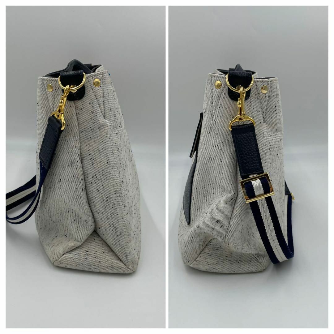 14時までの注文で即日配送 美品✨アタオ エルヴィ ホワイトデニム 2way