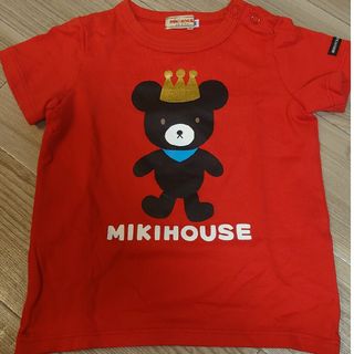 ミキハウス(mikihouse)のミキハウス　Tシャツ　90　赤(Tシャツ/カットソー)