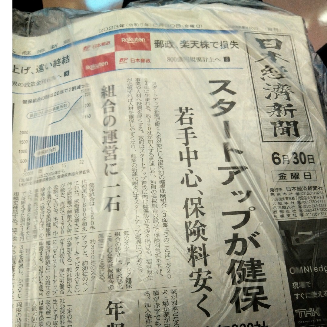 日経新聞　6月30日