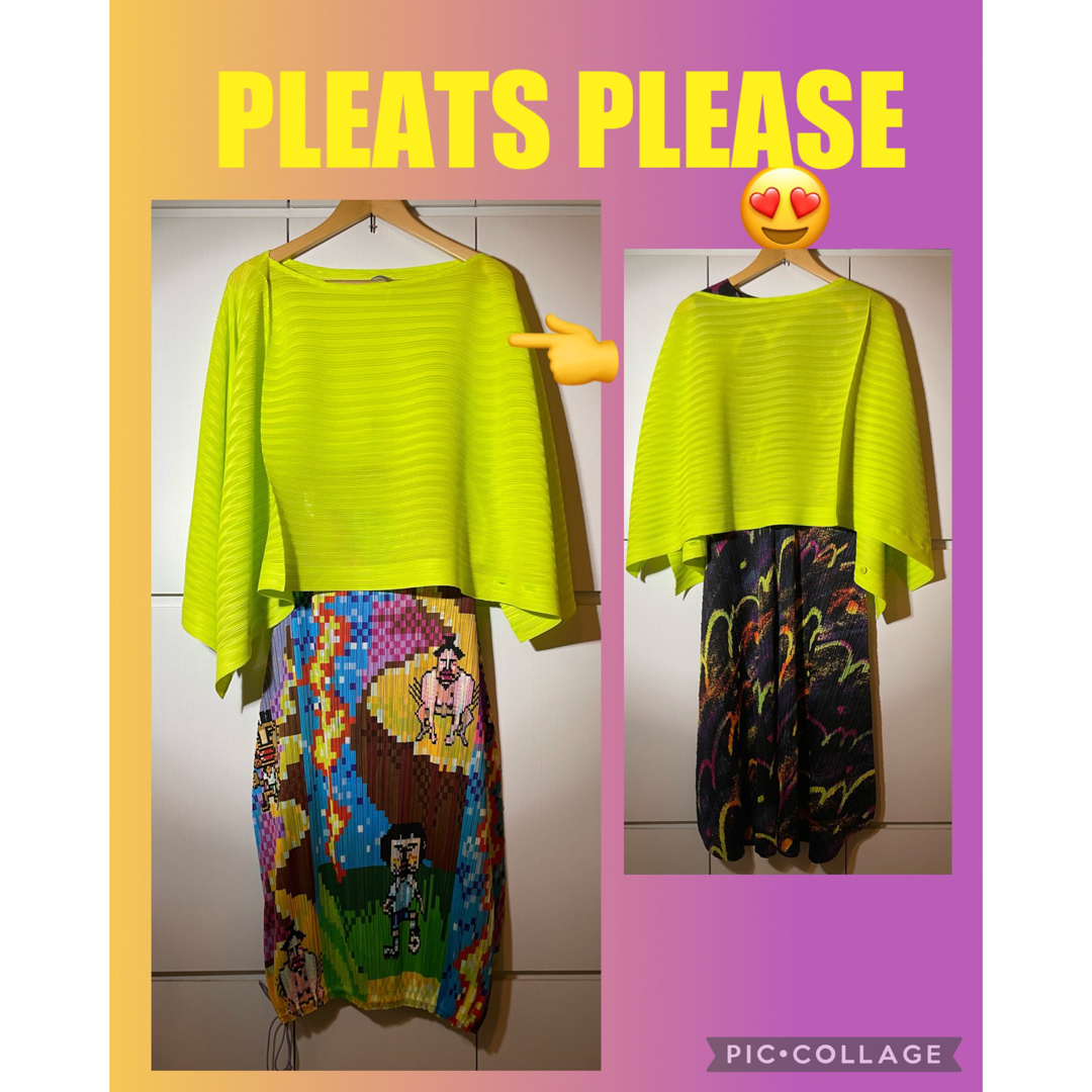 PLEATS PLEASE ポンチョ ３ イッセイミヤケ プリーツプリーズ-