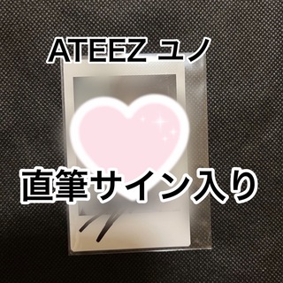 ATEEZ - ユノ 直筆サイン ポラロイド サイン会 ATEEZ movement ポラの