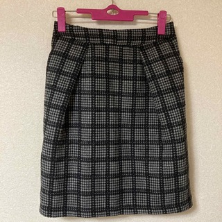 【ROPE PICNIC　ロペ・ピクニック】　千鳥格子　スカート　Mサイズ(ひざ丈スカート)