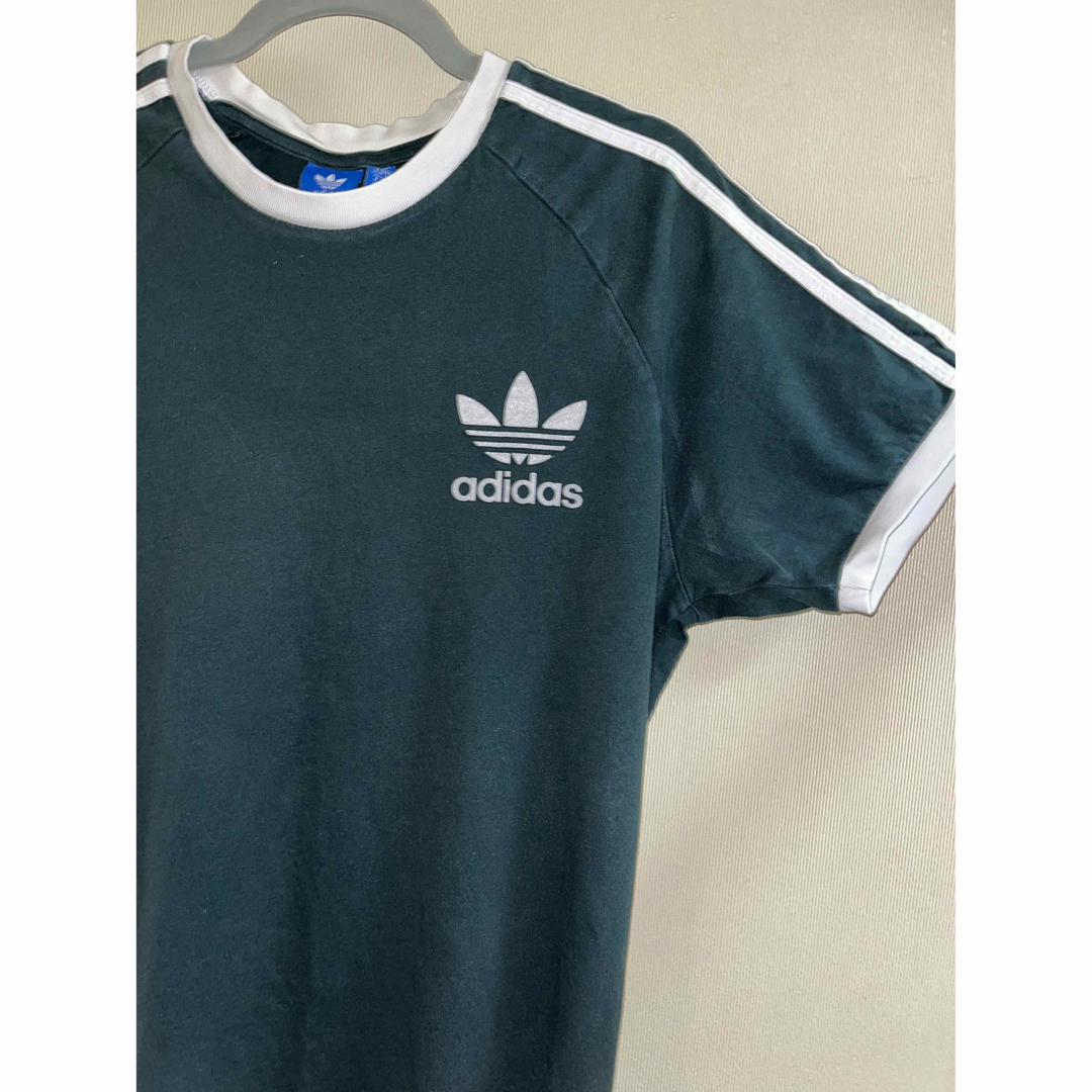 adidas リンガーTシャツ　グリーン | フリマアプリ ラクマ