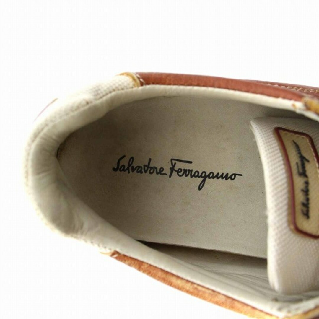 Salvatore Ferragamo(サルヴァトーレフェラガモ)のサルヴァトーレフェラガモ スニーカー ローカット シューズ レザー 5.5 茶 レディースの靴/シューズ(スニーカー)の商品写真