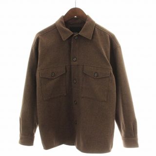 ユナイテッドアローズグリーンレーベルリラクシング(UNITED ARROWS green label relaxing)のgreen label relaxing カジュアルシャツ ウール混 S 茶(ブルゾン)