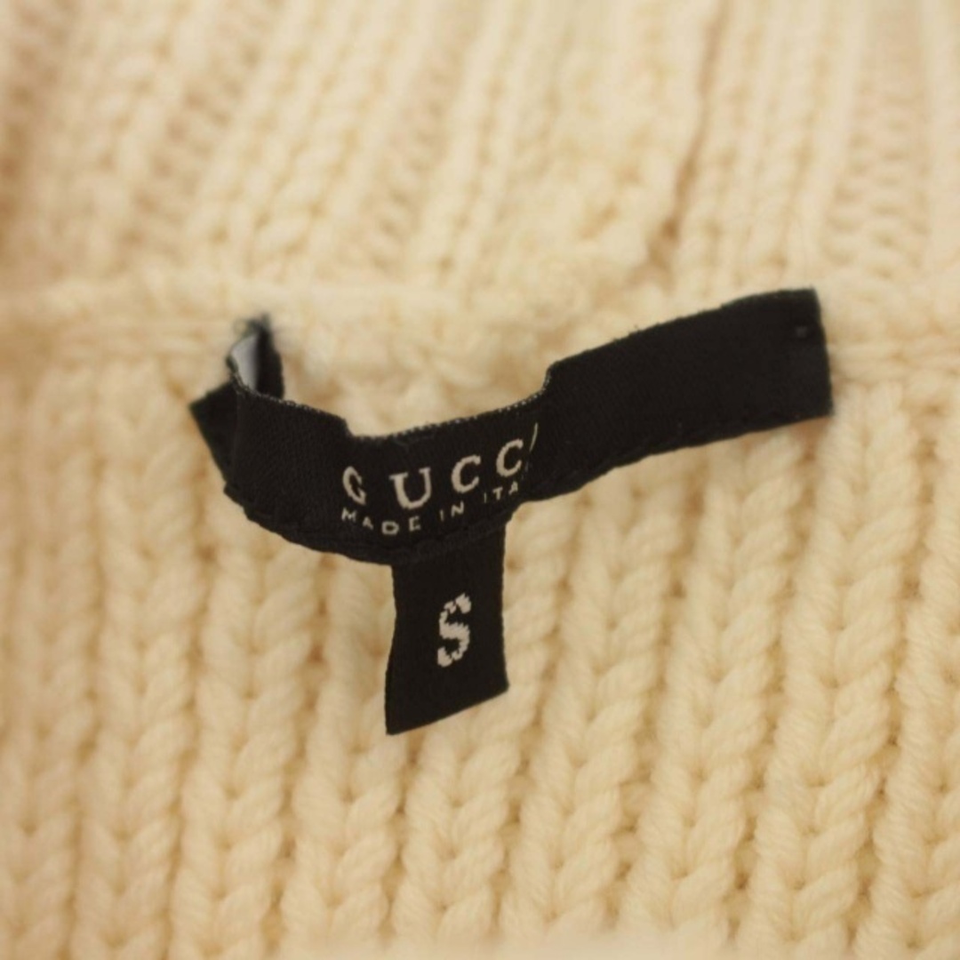 Gucci(グッチ)のグッチ ニット セーター ショールカラー ハイネック S オフホワイト レディースのトップス(ニット/セーター)の商品写真