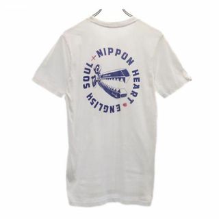 デンハム(DENHAM)のデンハム バックプリント 半袖 Tシャツ XS ホワイト系 DENHAM ロゴ メンズ 【中古】  【230630】 メール便可(Tシャツ/カットソー(半袖/袖なし))