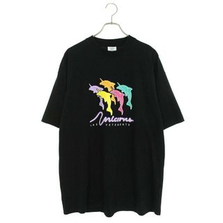 ヴェトモン(VETEMENTS)のヴェトモン  22AW  UA53TR190B ドルフィンユニコーンプリントTシャツ  メンズ XS(Tシャツ/カットソー(半袖/袖なし))