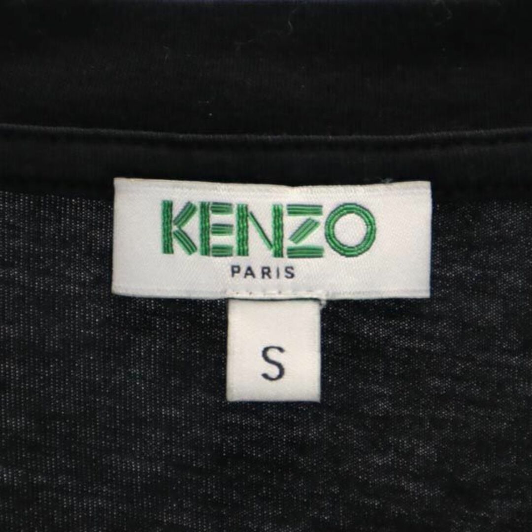 ケンゾー プリント 半袖 Tシャツ S ブラック系 KENZO ロゴ レディース 【中古】 【230630】 メール便可