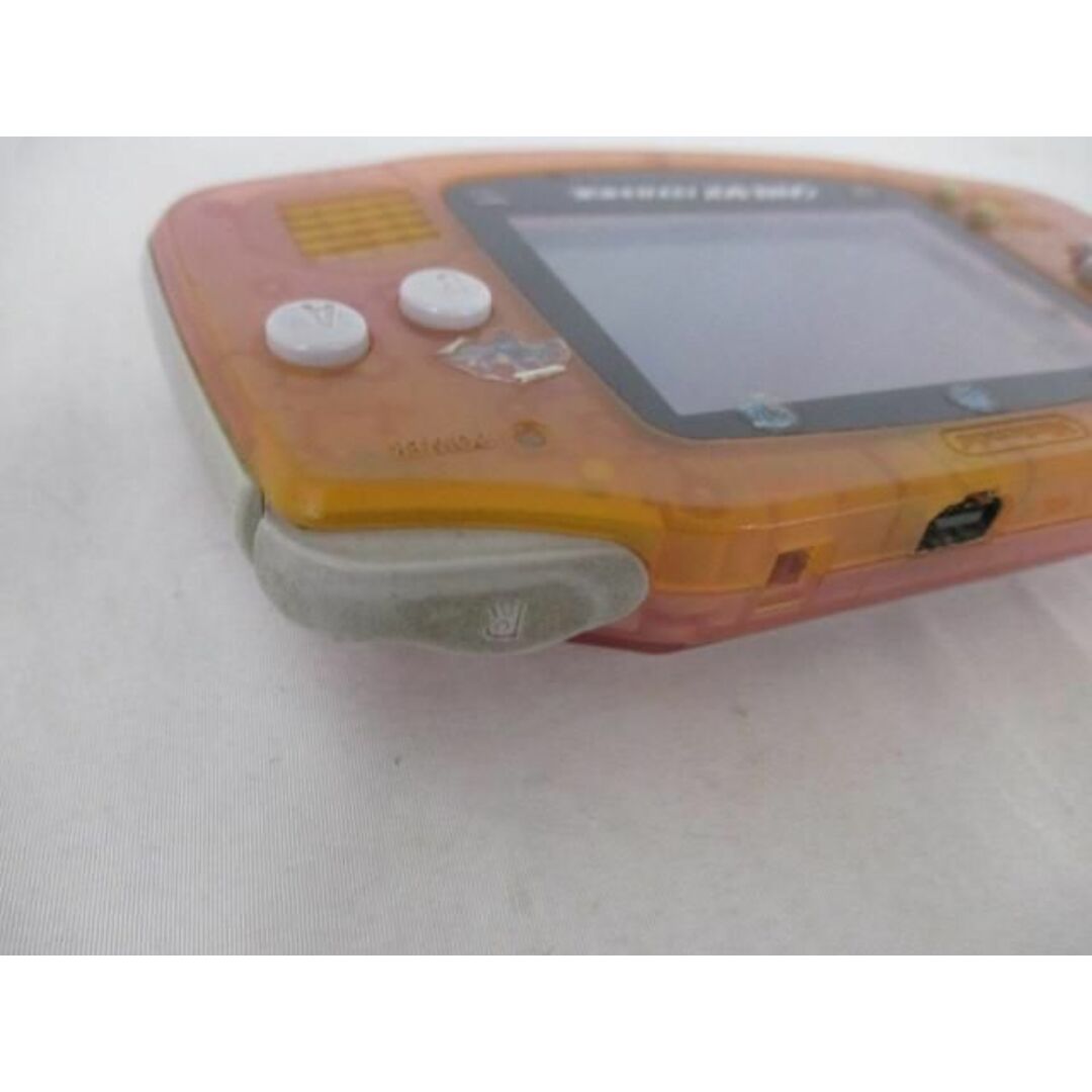 訳有 任天堂 GBA ゲームボーイアドバンス 本体 AGB-001 クリアピンク