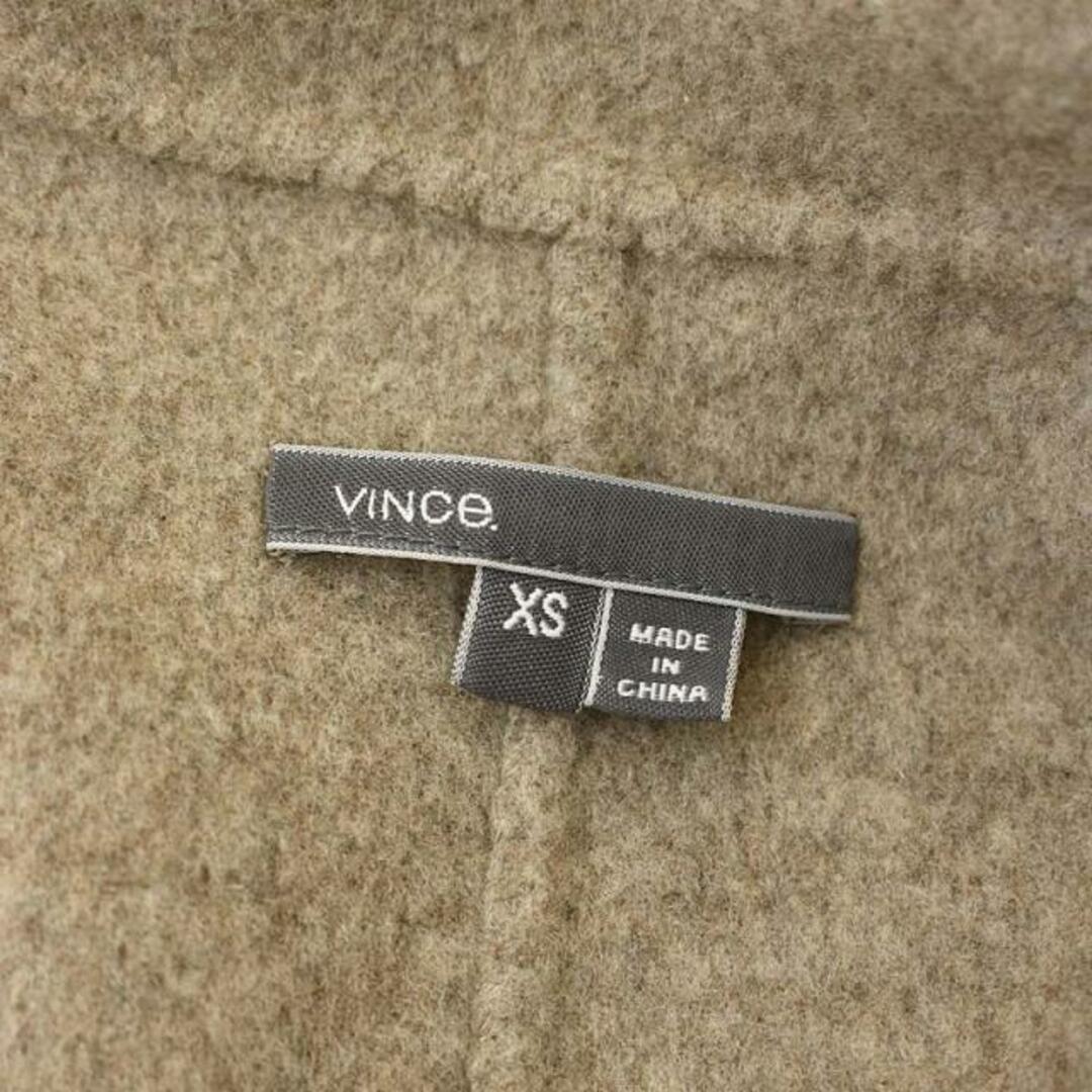 VINCE ヴィンス 部分レザー ウール ラップコート XS