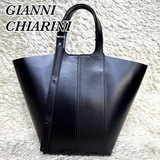 GIANNI CHIARINI DILETTA レザートートバッグ ポーチ付