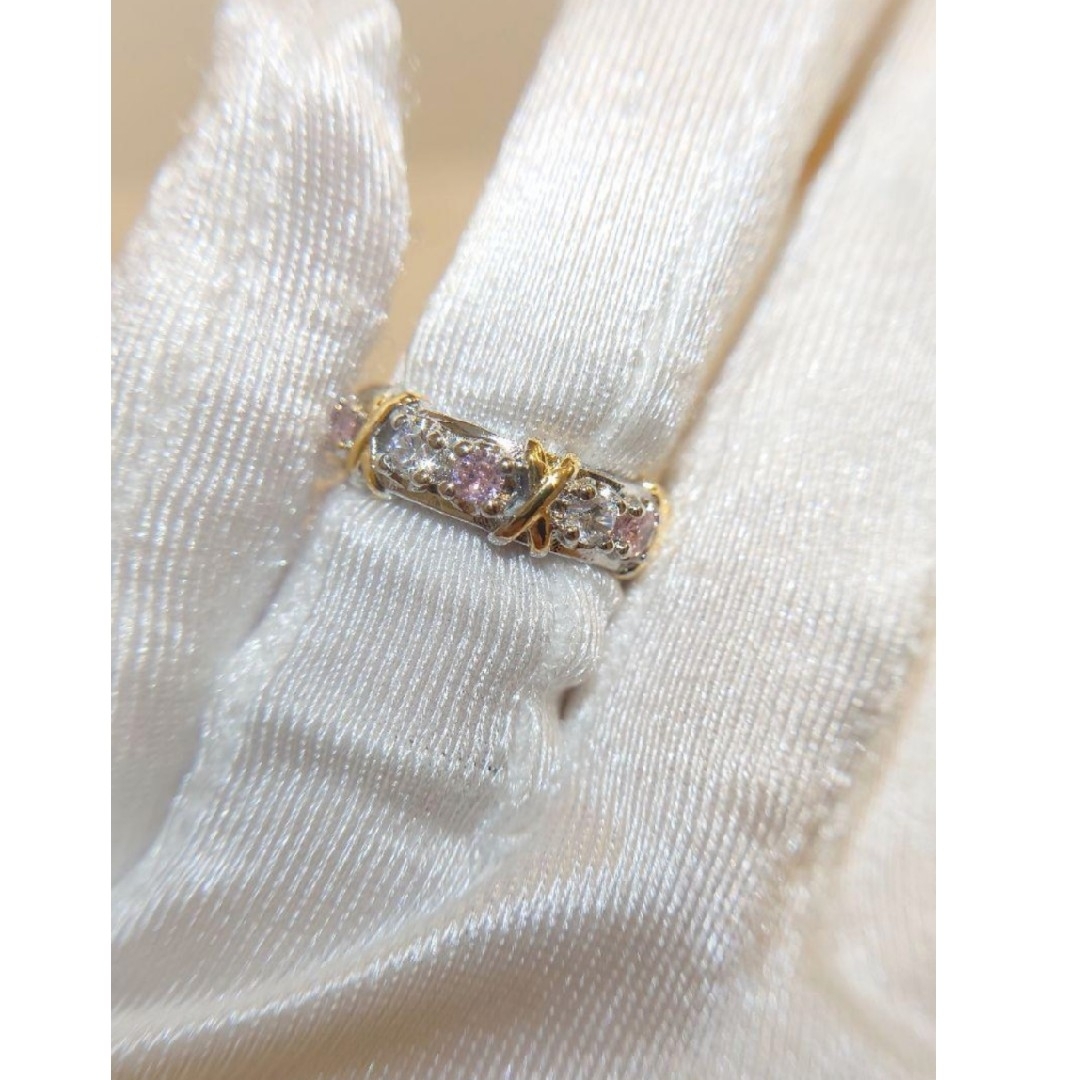 913 高級 sona ダイヤモンド ピンクダイヤ フルエタニティ ゴールド レディースのアクセサリー(リング(指輪))の商品写真