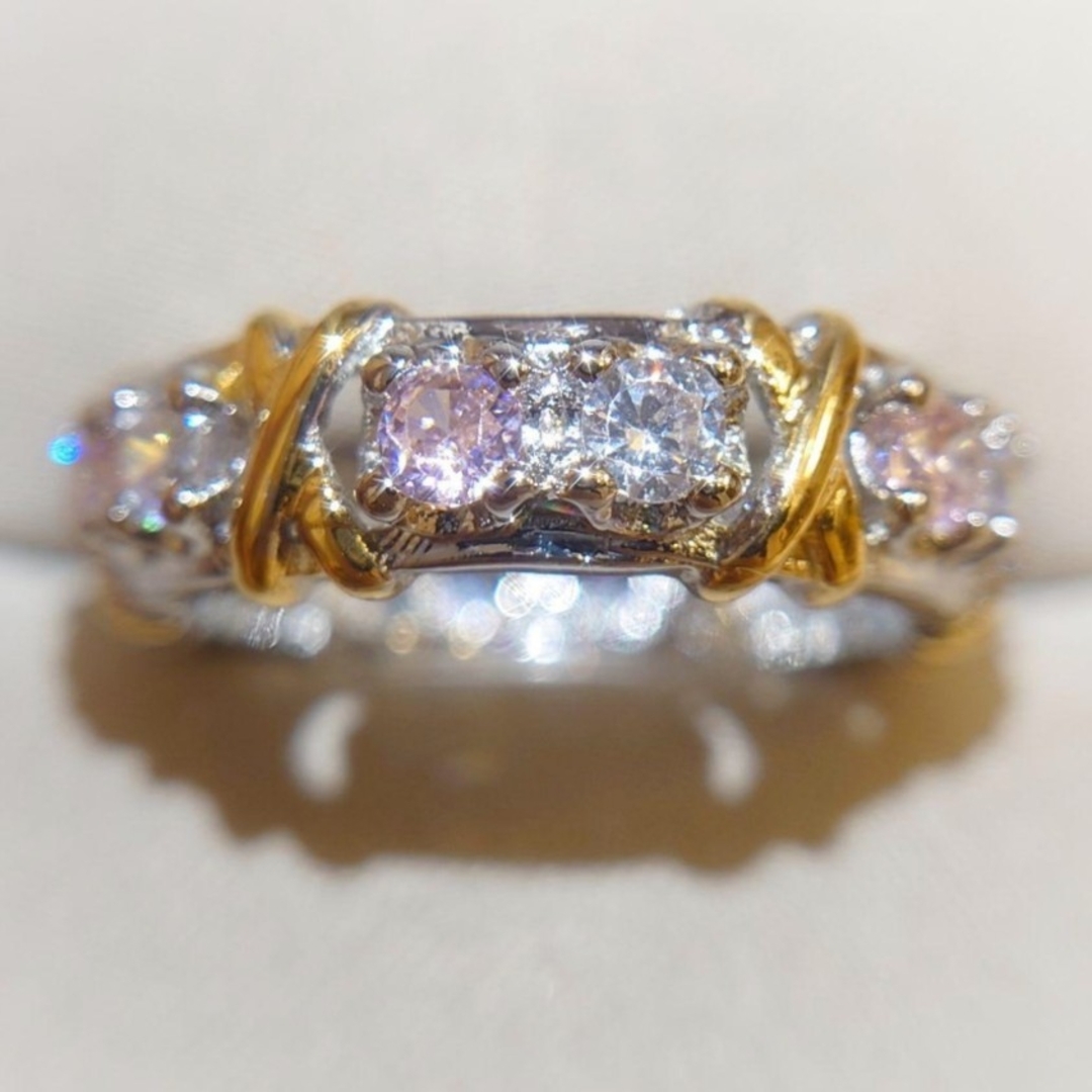 913 高級 sona ダイヤモンド ピンクダイヤ フルエタニティ ゴールド レディースのアクセサリー(リング(指輪))の商品写真