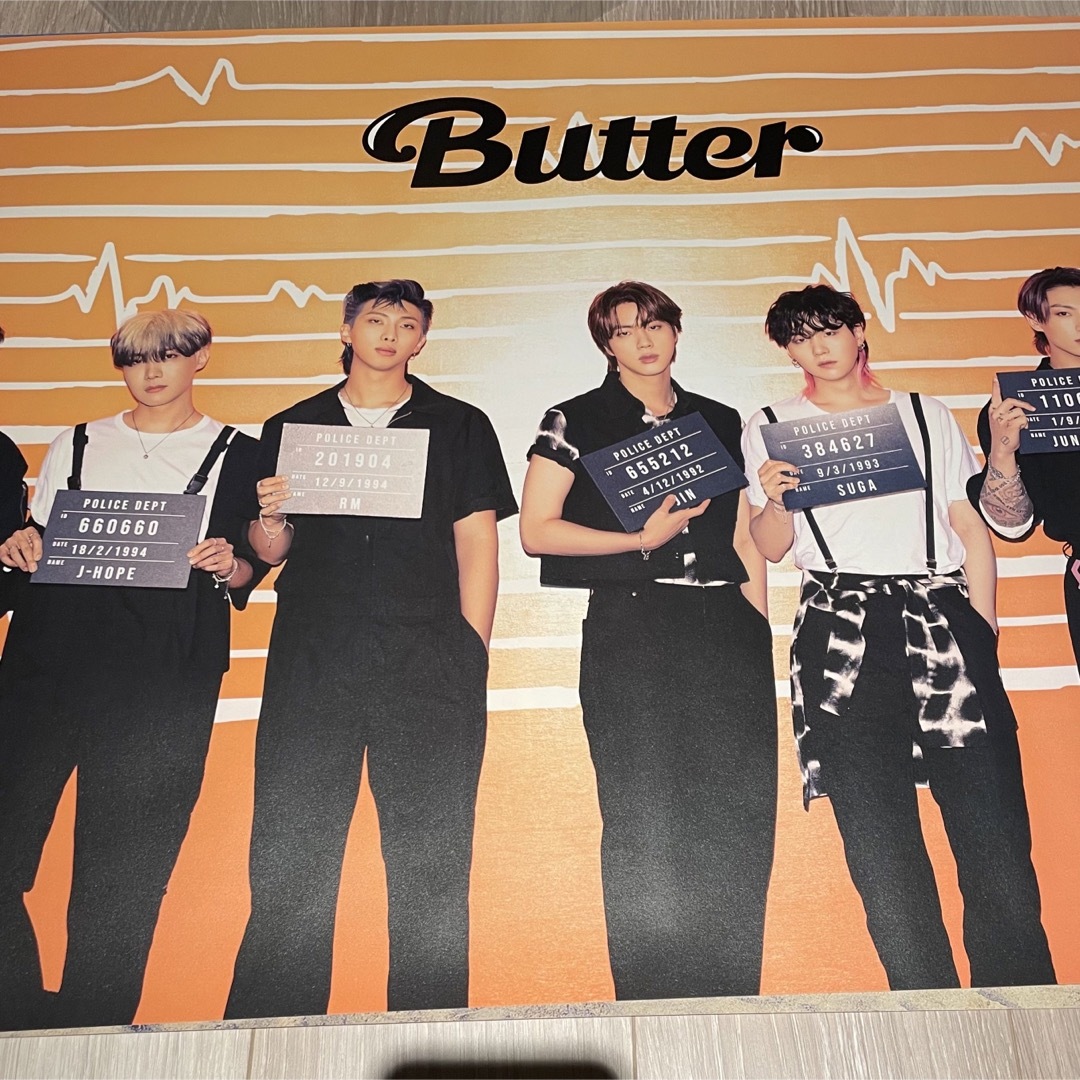 防弾少年団(BTS)(ボウダンショウネンダン)のBTS ポスター butter mos7 6枚セット エンタメ/ホビーのCD(K-POP/アジア)の商品写真