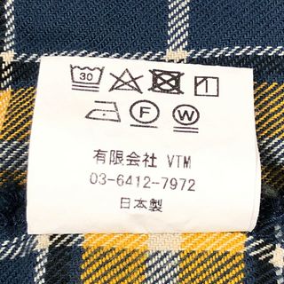 VICTIM ヴィクティム 23SS 品番 VTM-23-S-016 DAMEGE DENIM SHIRTS ダメージ デニム 長袖シャツ ブルー サイズL 正規品 / 31186