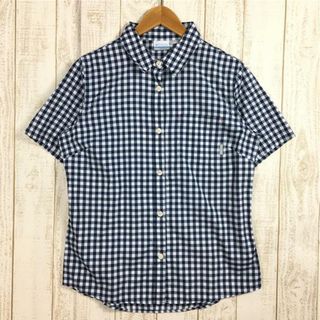 コロンビア(Columbia)のWOMENs L  コロンビア パウダーターン ショートスリーブ シャツ POWDER TURN SHORT SLEEVE SHIRT COLUMBIA PL7882 ネイビー系(その他)