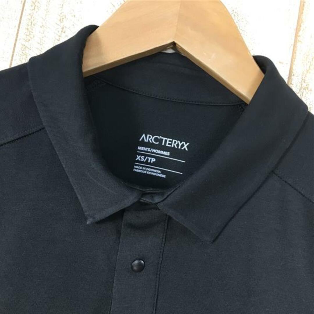 MENs XS アークテリクス キャプティブ ポロシャツ Captive Polo Shirt ARCTERYX 28536 BLK Black ブラック系