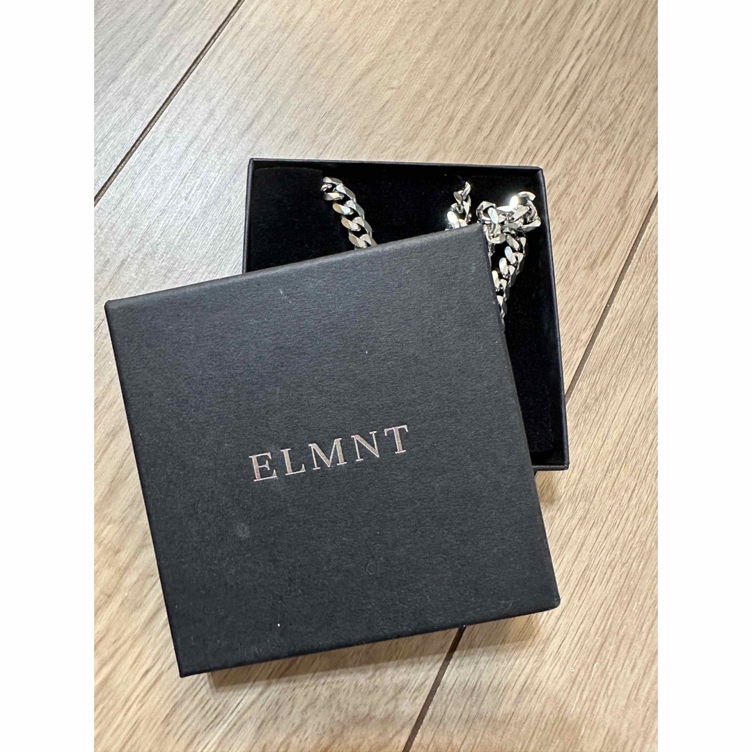 【ELMNT】チェーンネックレス シルバー カーブ リンク 4