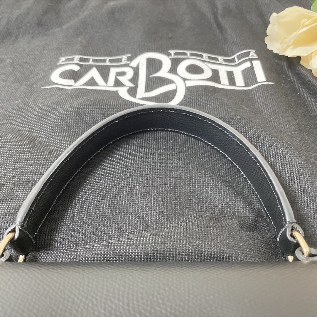 着画有 極美品 CARBOTTI エレナ 旧金具 ハンド ショルダー 2WAY 8