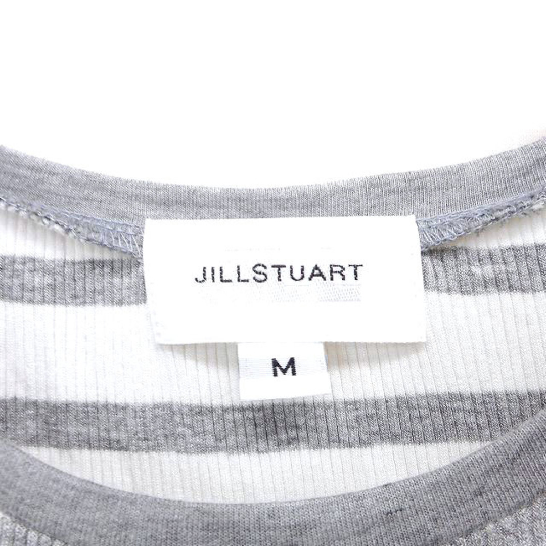 JILL by JILLSTUART(ジルバイジルスチュアート)のジルバイジルスチュアート ワンピース フレア ひざ丈 ニット リブ ギャザー M レディースのワンピース(ひざ丈ワンピース)の商品写真