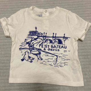 プチバトー(PETIT BATEAU)のプチバトー　Tシャツ　1歳サイズ(Ｔシャツ)