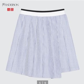 ユニクロ(UNIQLO)のUNIQLO JW ANDERSON プリーツストライプミニスカート(ミニスカート)