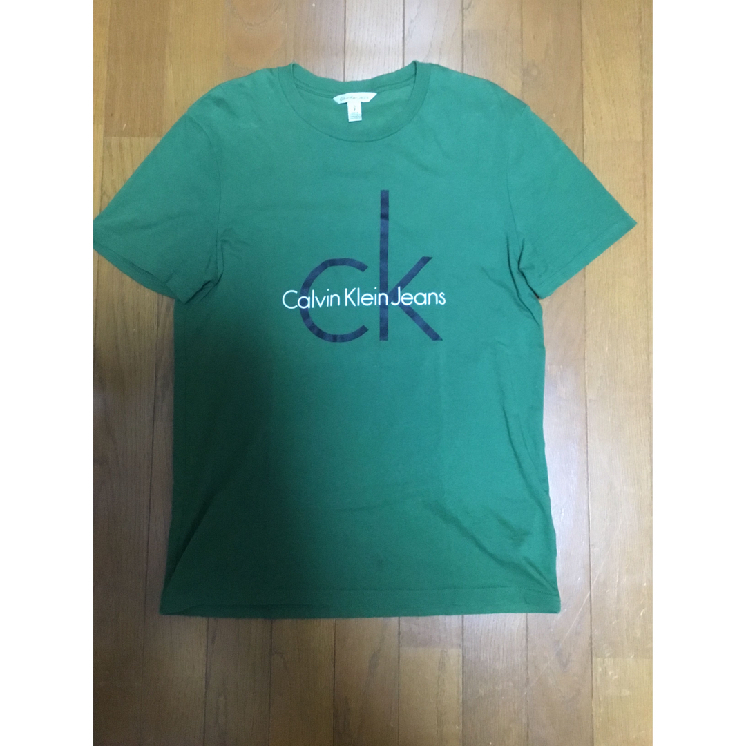 Calvin Klein(カルバンクライン)のCalvin Klein geansカルバンクライン　半袖　グリーン メンズのトップス(Tシャツ/カットソー(半袖/袖なし))の商品写真