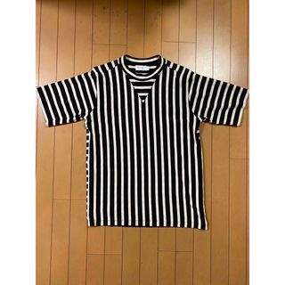 カルバンクライン(Calvin Klein)の定価18000円ckカルバンクラインプラチナムストライプボーダーカットソーM〜L(Tシャツ/カットソー(半袖/袖なし))