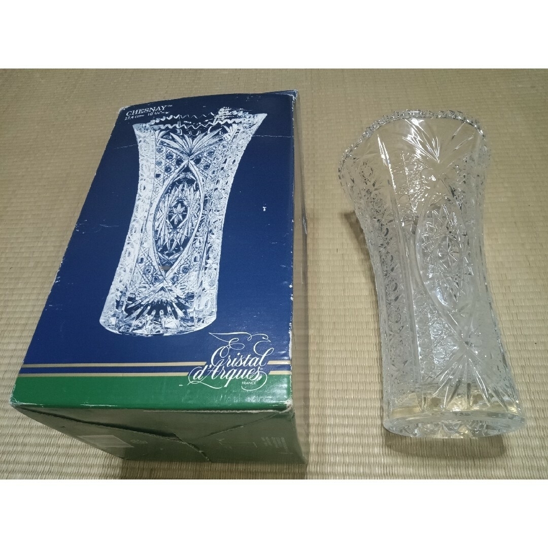 Cristal D'Arques(クリスタルダルク)の新品 花瓶 クリスタルガラス フランス製 フラワーベース 花器 花入れ インテリア/住まい/日用品のインテリア小物(花瓶)の商品写真