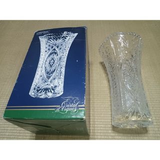 クリスタルダルク(Cristal D'Arques)の新品 花瓶 クリスタルガラス フランス製 フラワーベース 花器 花入れ(花瓶)