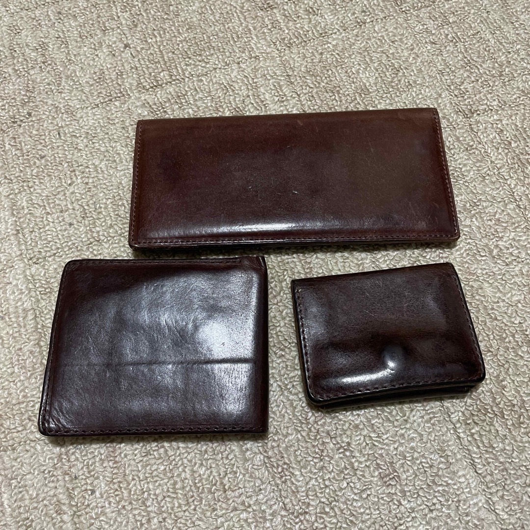 Ryu製 オイルレザー牛革 長財布、折り財布、小銭入れ - 長財布
